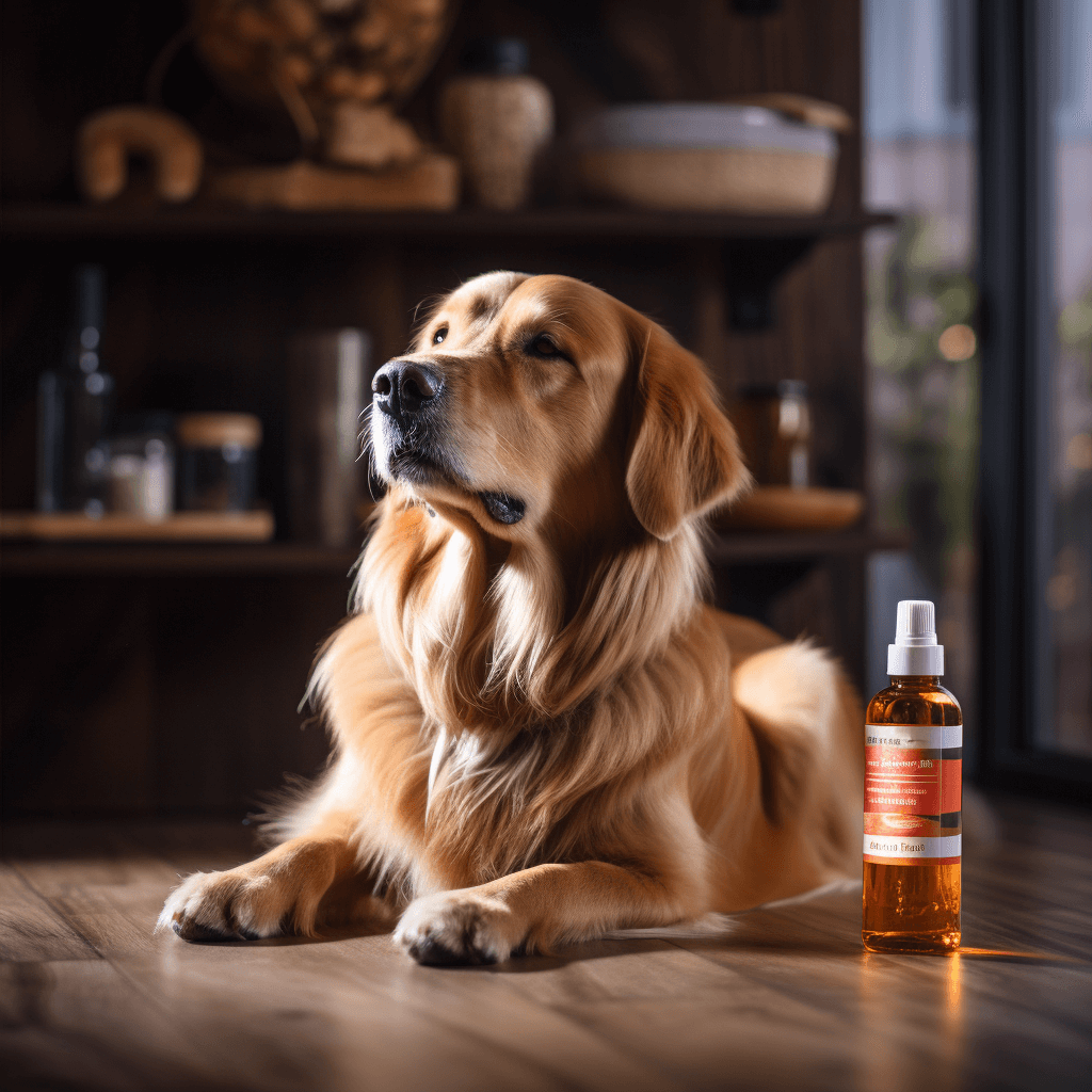 Goldie-Mix präsentiert Lachsöl für Hunde